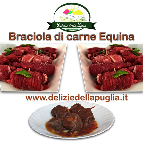 Ecco le braciole di cavallo alla barese una gustosa ed unica Brasciola dal gusto intenso dalla Puglia direttamente a casa tua per un Ragù stellato