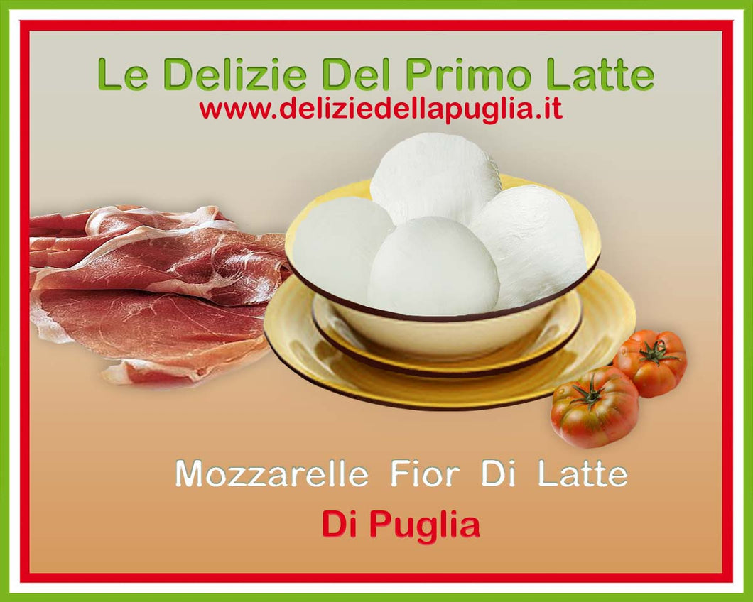 Sempre Gustose e speciali Mozzarelle Fresche al Fior di Latte della Puglia, le Regine della Puglia, con Latte Pugliese, prodotto caseario tra Andria, Altamura e Bisceglie, è una vera Delizia della Puglia