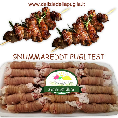 Finalmente gli Involtini Gnumridd detti anche Torcinelli pugliesi, noti anche come gnumared o turcinil in dialetto foggiano, direttamente a casa tua