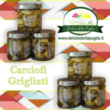 Carica l&#39;immagine nel visualizzatore di Gallery, Carciofi Sottolio di Puglia Grigliati della Nonna Gina in Olio extra vergine di oliva Evo vere Delizie della Puglia e Prodotti tipici Pugliesi 8033866853178 
